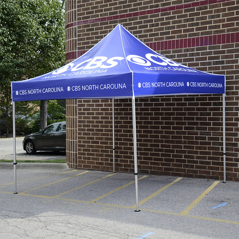 outdoor event canopy tent for CBS North Carolina, Raleigh
