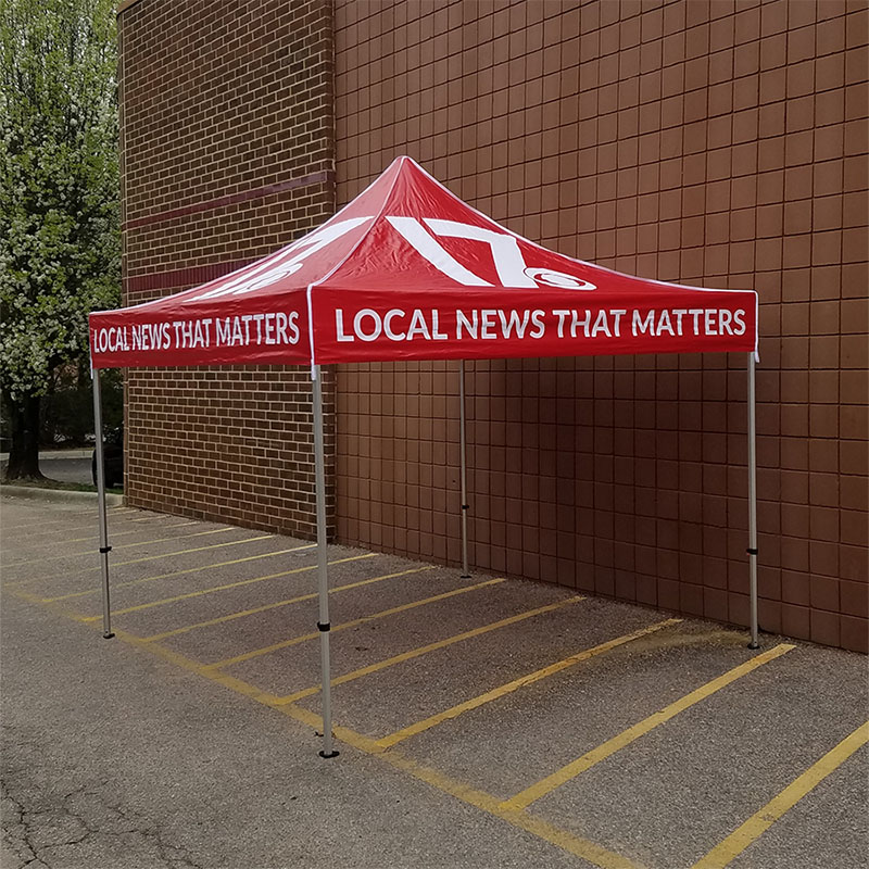 outdoor event canopy tent for News 17, Raleigh