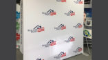 step and repeat photo backdrop display for Raleigh Regional Association of Realtors event, Raleigh