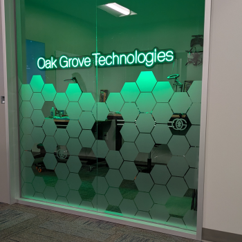 Custom Frosted Glass Window Installation