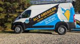 fleet wrap all american heating van