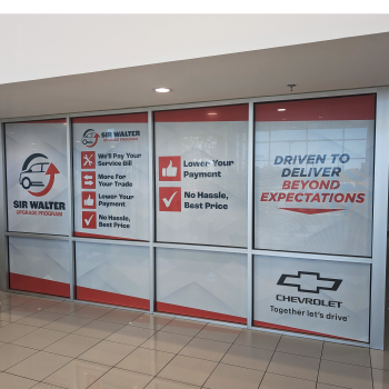 Window Graphics Full Coverage Car Dealership in Raleigh NC