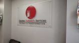 Custom Acrylic Office Sign with Standoffs