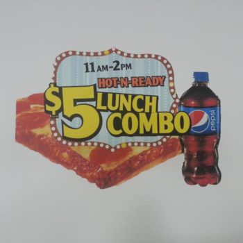 Little Caesars Decal for $5 Lunch Combo