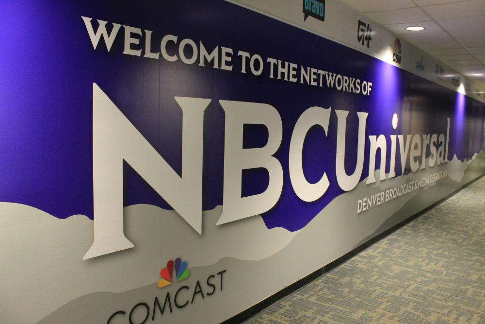 Comcast NBCUniversal Denver Corporate Wall Wrap