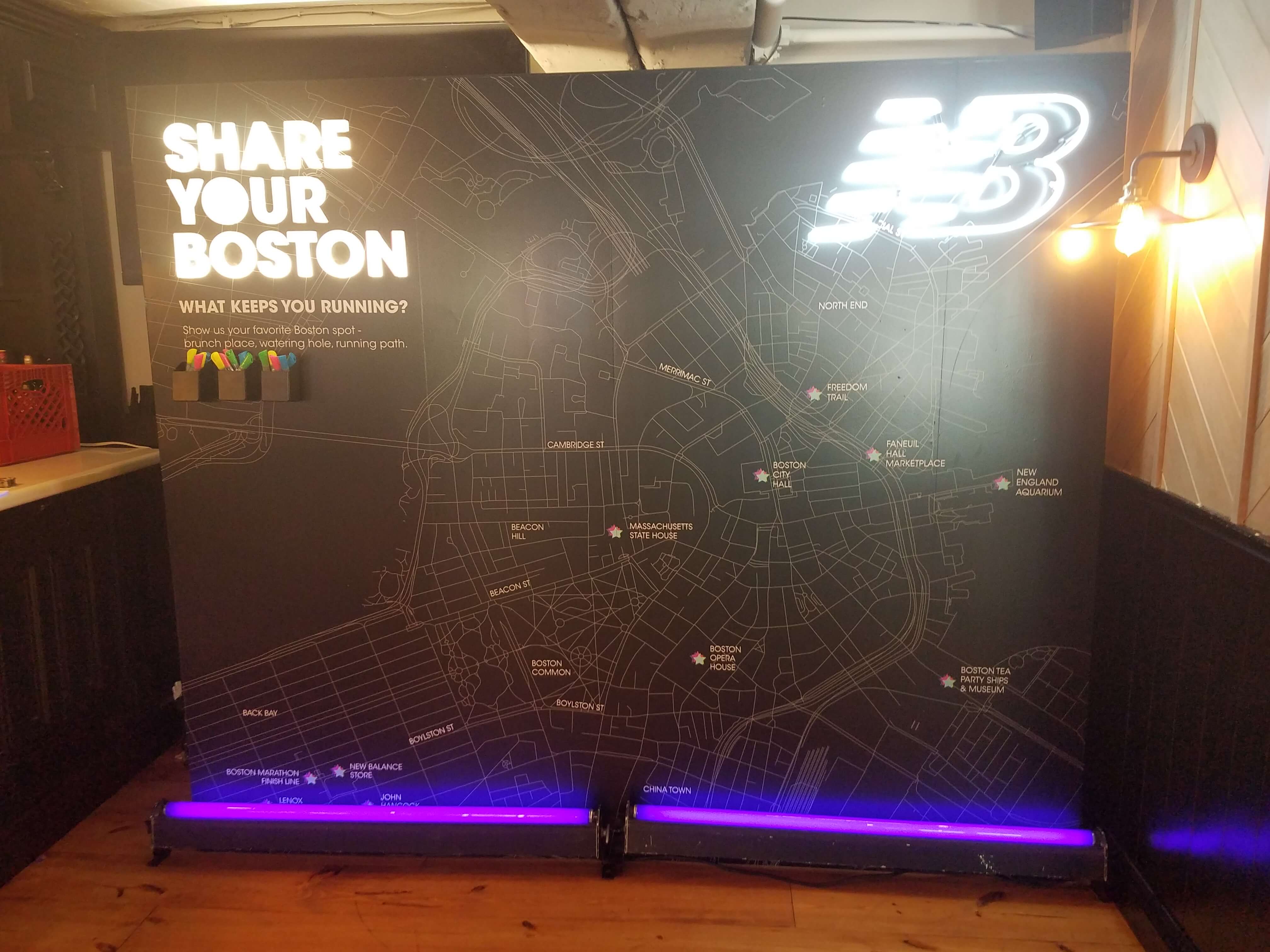 Share Your Boston Backlit Display
