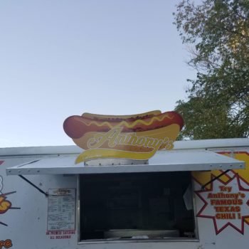 Anthony's Famous Chili Truck Sign