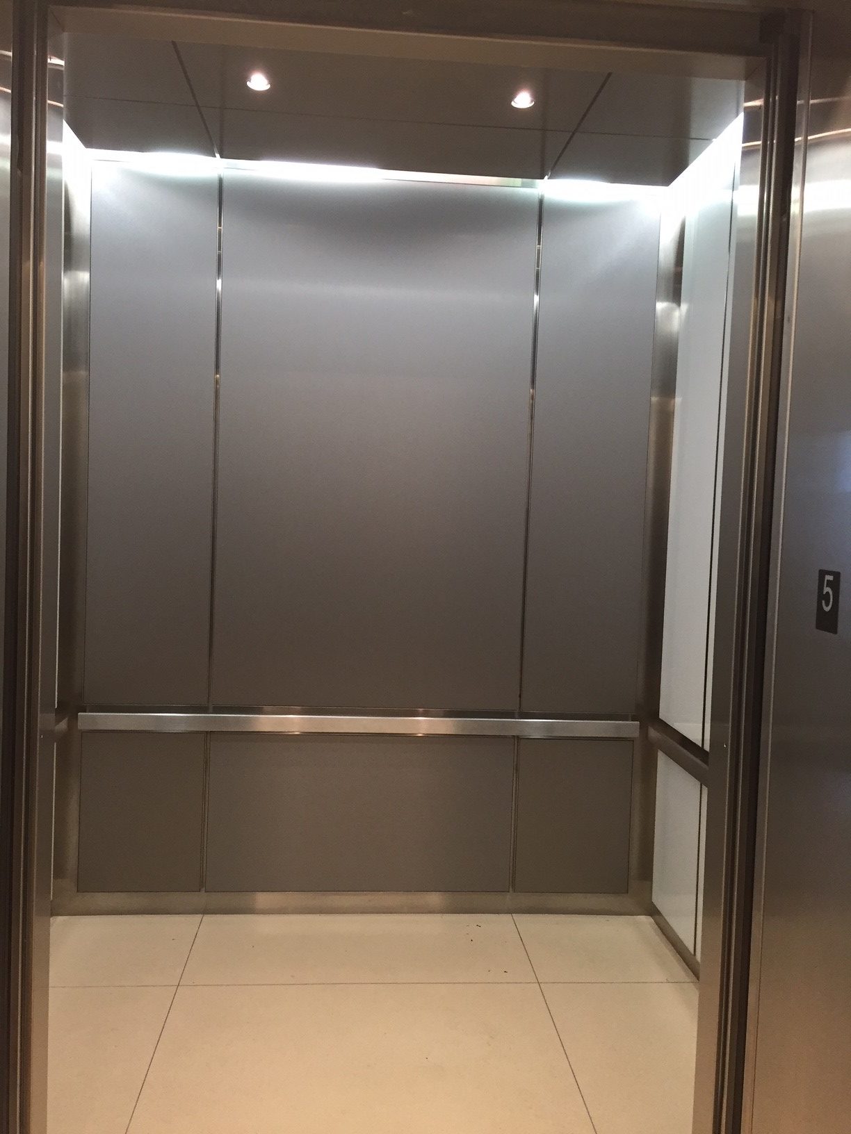 Empty elevator