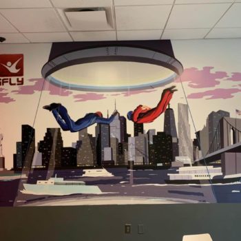 iFLY Skydiving wall covering graphic