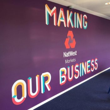 NatWest purple Wall Graphic