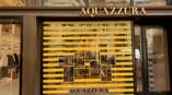 Aquazzuria yellow window graphic