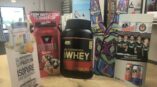Protein powder and other drink POP displays