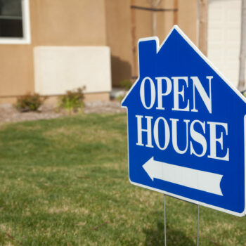 Open House yard sign