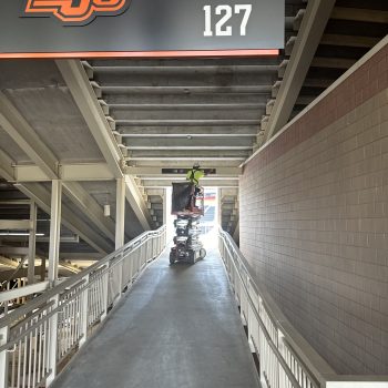 Stadium Signage Wall Mural Stillwater Oklahoma