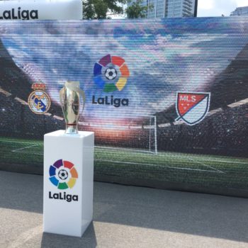 La Liga Digital Sign and Podium 