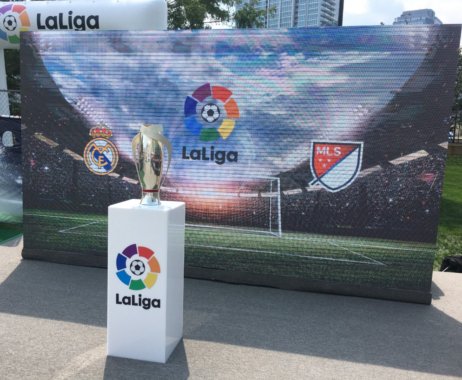 La Liga Digital Sign and Podium 