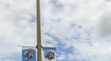 Pole banner on light post