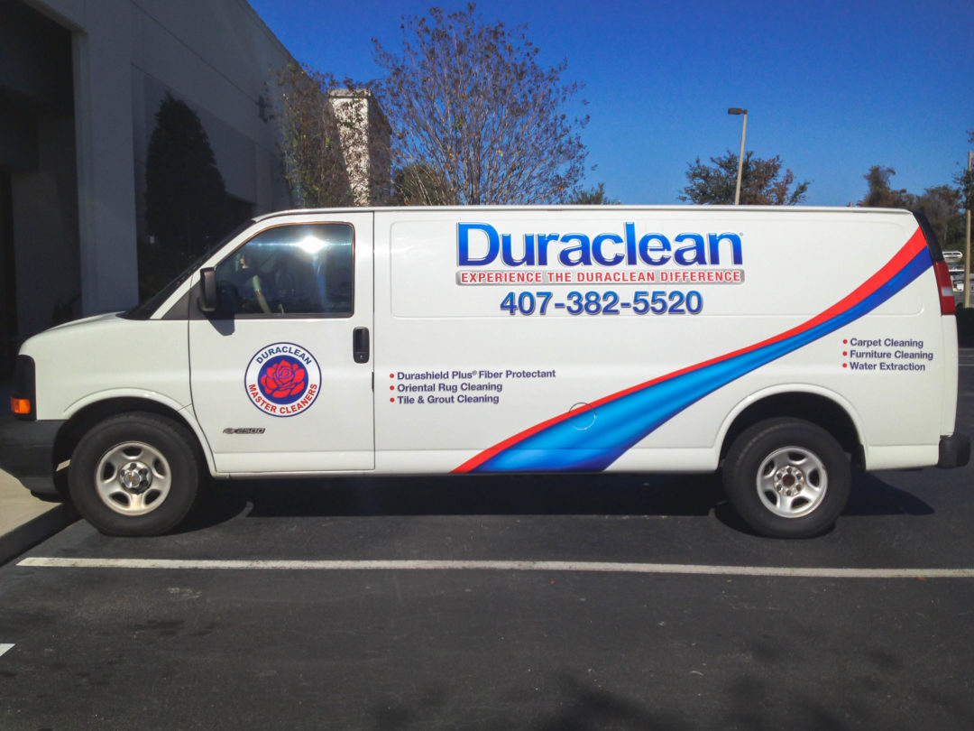 Vehicle wrap fro Duraclean