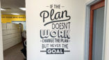 Motivational Wall Graphic in Office