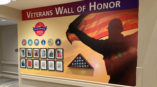 Veteran wall mural in assisted living home