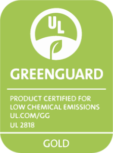 Eco-friendly printing green guard gold certification badge.