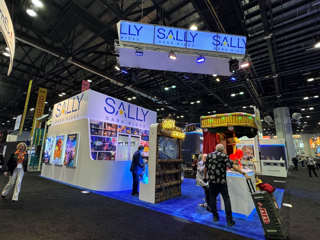 SALLY DARK RIDES Indoor Event Signage for Corporate Events
