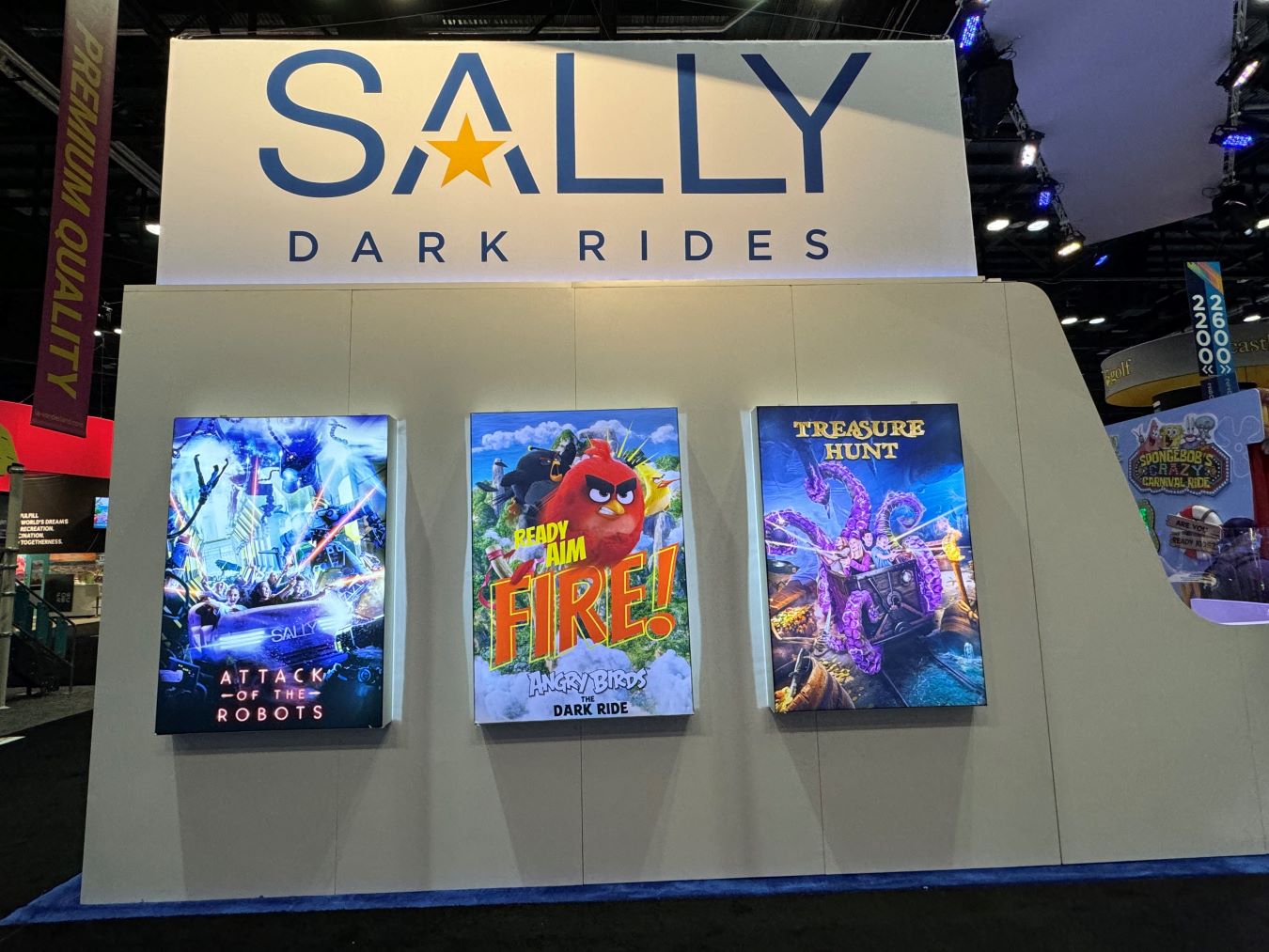 SALLY DARK RIDES Custom Signage for Corporate Events