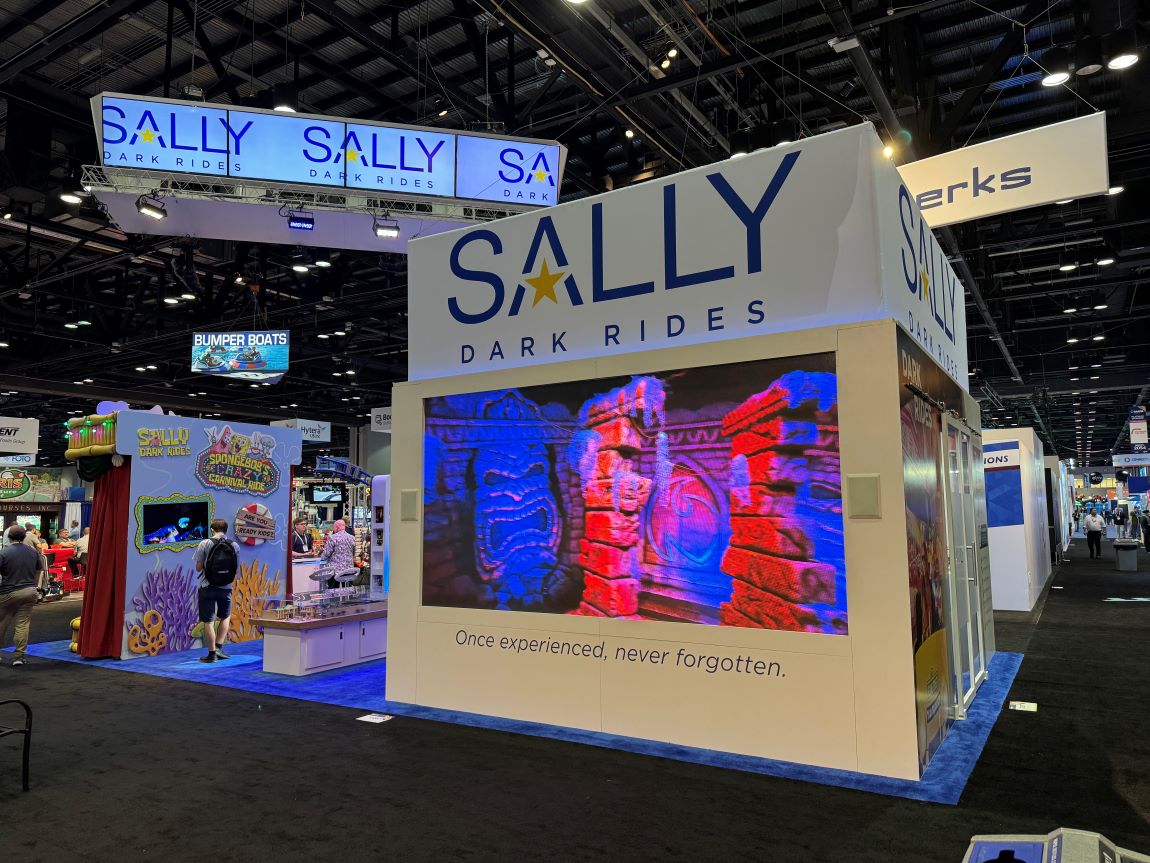 SALLY DARK RIDES Event Promotion Signs for Corporate Events