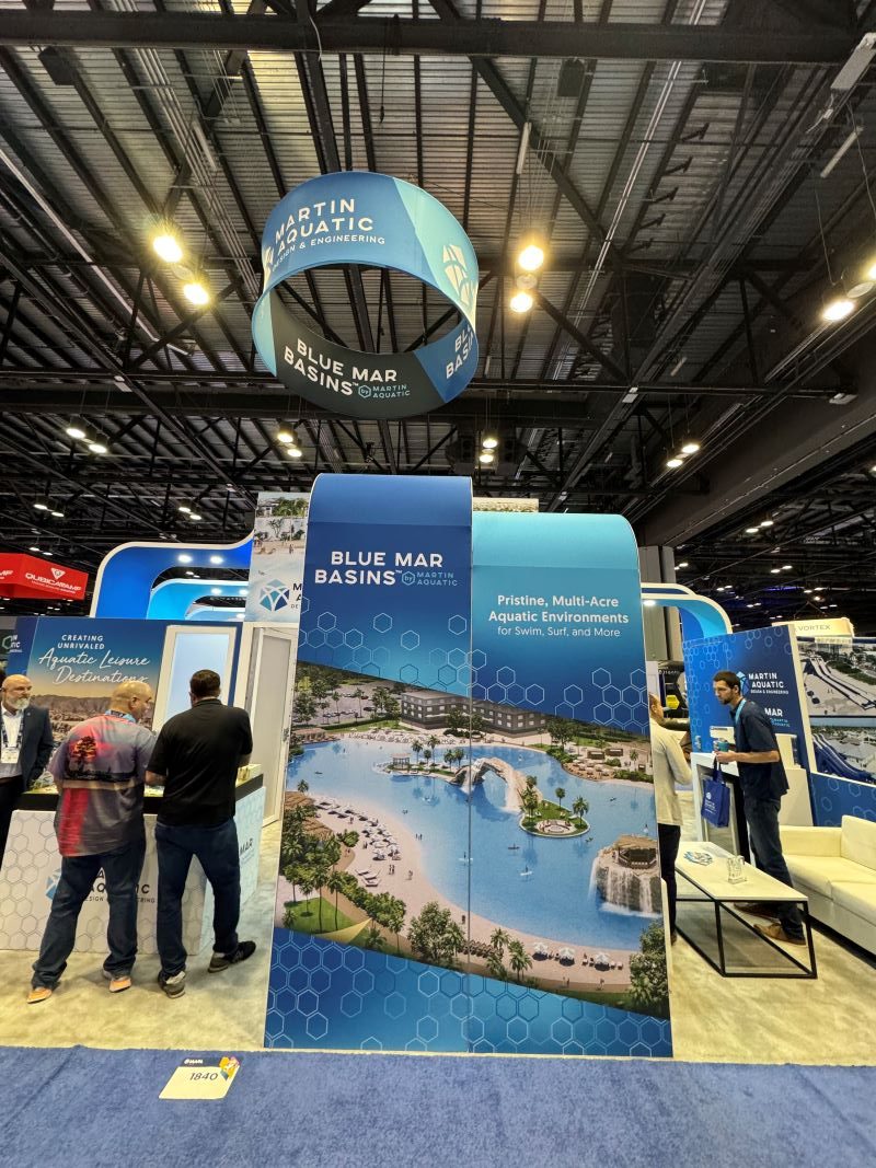 Advertising Custom Trade Show Signs for Martin Aquatics Exhibition Booth