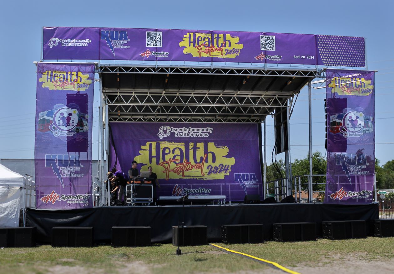 Outdoor Advertising Signs for Osceola Community Health Services Event