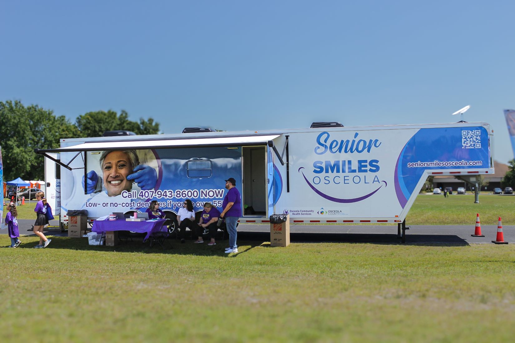 Advertising Trailer Vinyl Graphic Wrap for Senior SMILES OSCEOLA Event