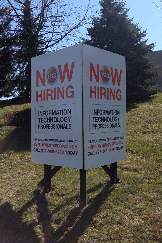 IT now hiring sign