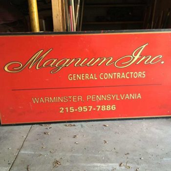Magnum Inc General Contractors sign