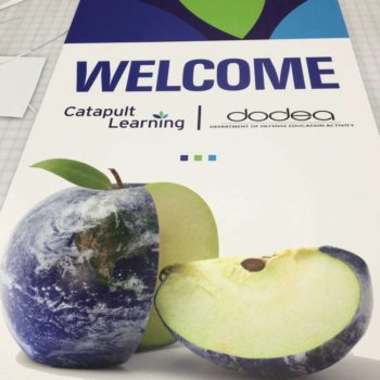 Catapult Learning and Dodea Welcome Sign