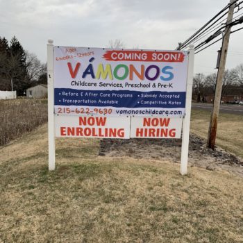 Vamonos preschool and pre-k signage
