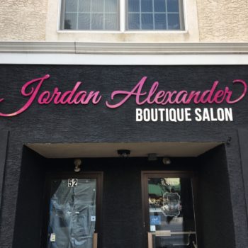 Jordan Alexander Boutique Salon sign