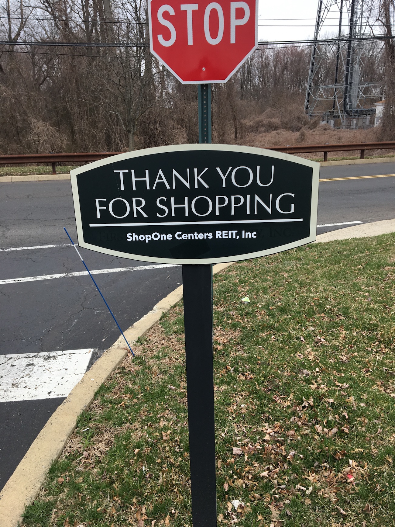 Thank You For Shopping outdoor sign