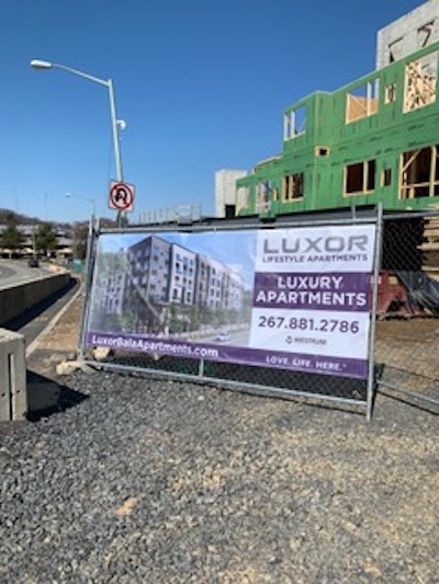 Luxor apartments advertisement banner