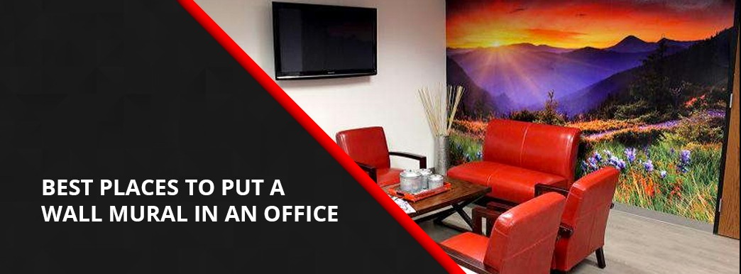 best places to put wall murals in an office