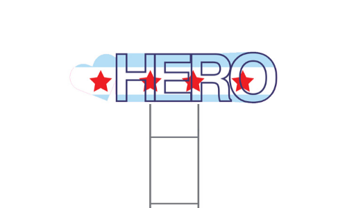 Hero graphic with stars