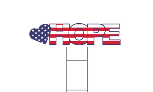 USA themed Hope graphic