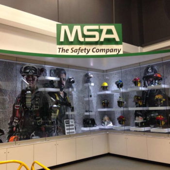 MSA firefighter display
