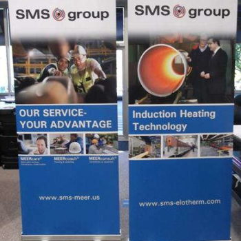 SMS Group trade show banners