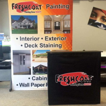 Fresh Coat Paint trade show display and stand