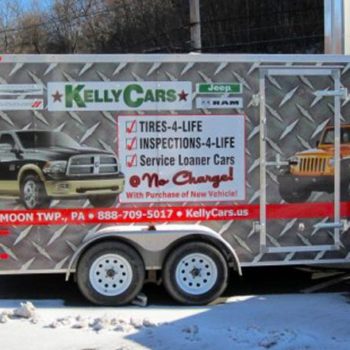 Kelly Cars truck wrap