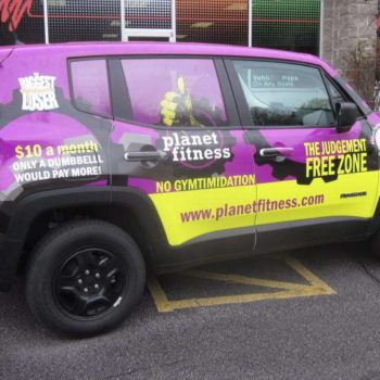 Planet Fitness vehicle wrap