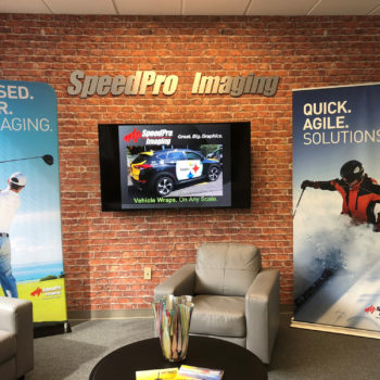 Speedpro Imagings point of sale display
