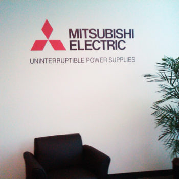 Mitsubishi wall graphic 