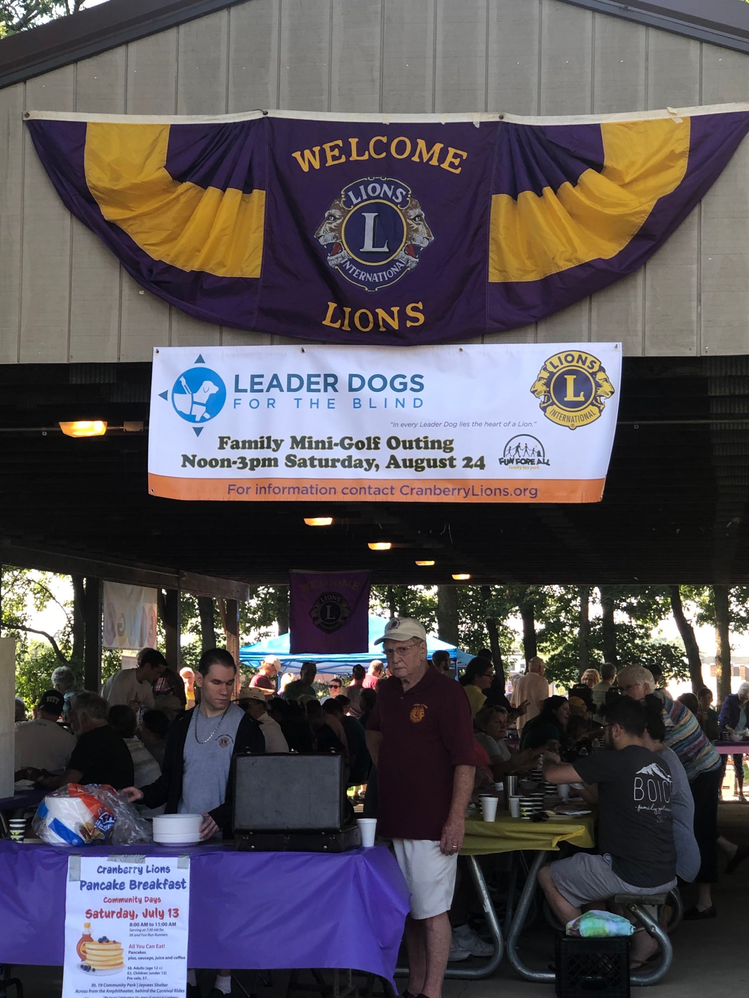 Lions Club banner