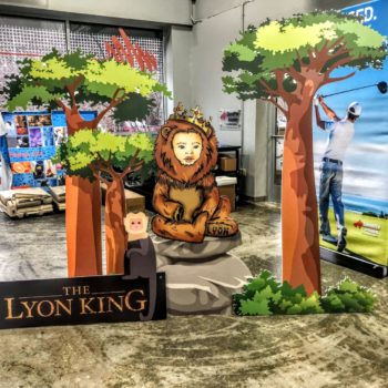 Lion King children's themed birthday with cut out
